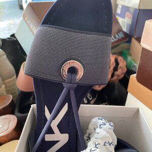 Anne Klein Sport Women's Kameko Wedge Sandal, size 7.5